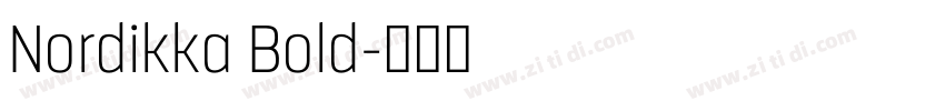 Nordikka Bold字体转换
